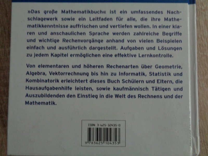 Das große Mathematikbuch