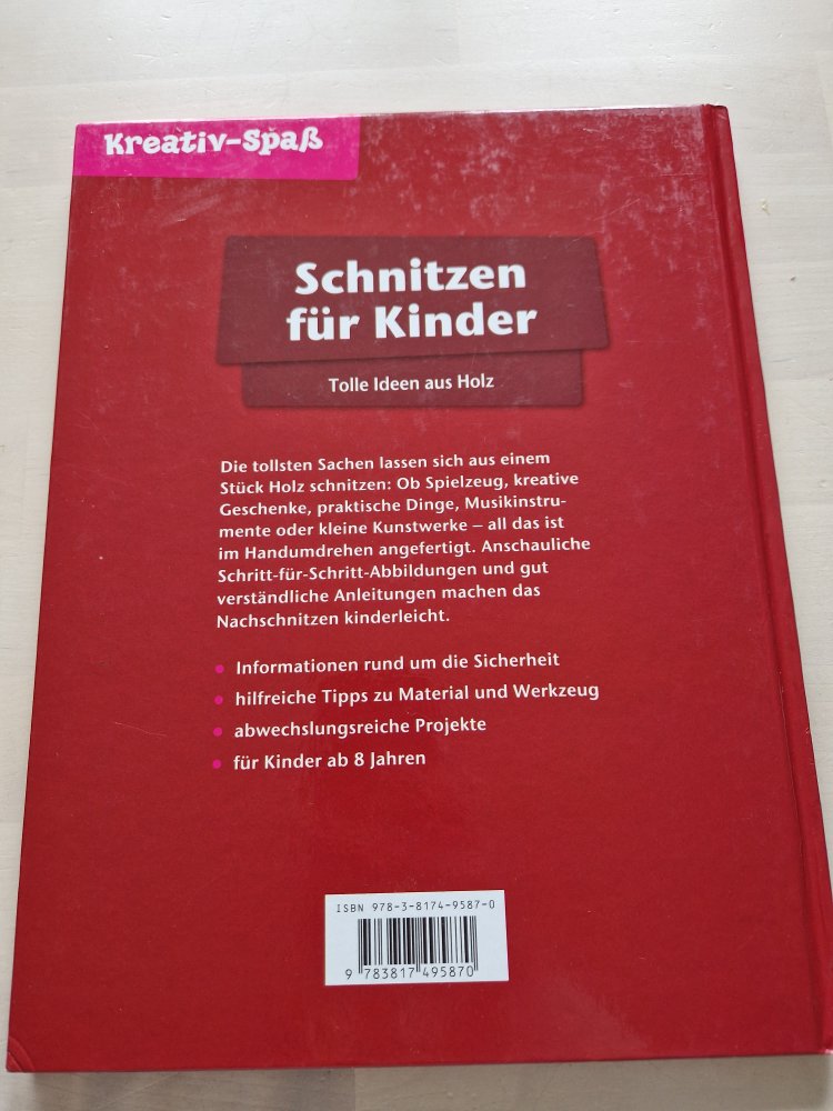 Schnitzen für Kinder  - Tolle Ideen aus Holz