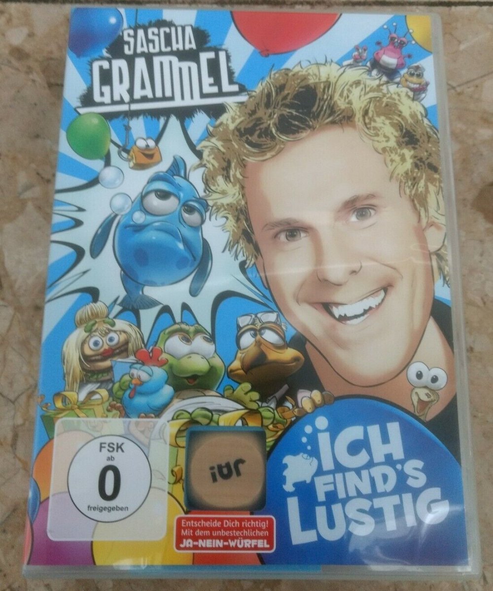 Sascha Grammel Ich Find's Lustig Doppel-DVD Mit Ja-Nein-Würfel NEU DGS Gebärdensprache 