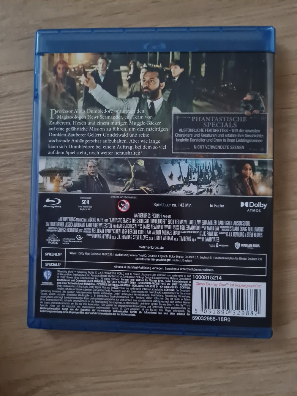 Phantastische Tierwesen Dumbeldores Geheimnisse FSK 12 Blu-ray 