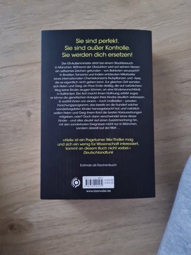 Marc Elsberg  Helix sie werden uns ersetzen 