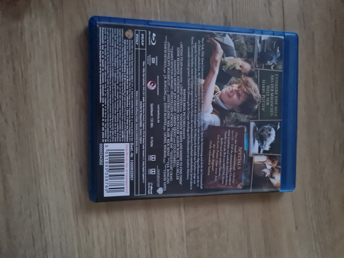 Phantastische Tierwesen und wo sie zu finden sind FSK 6  Blu-ray 
