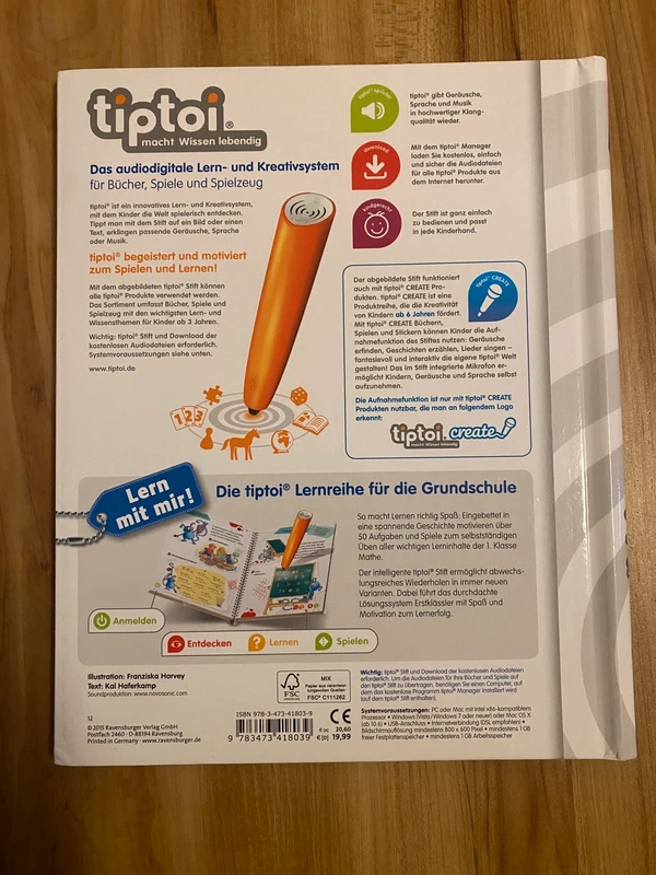 tiptoi Mathe 1. Klasse