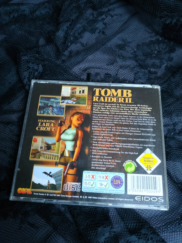 Vintage PC Tomb Raider 2 Lara Croft 1997 90s 90er