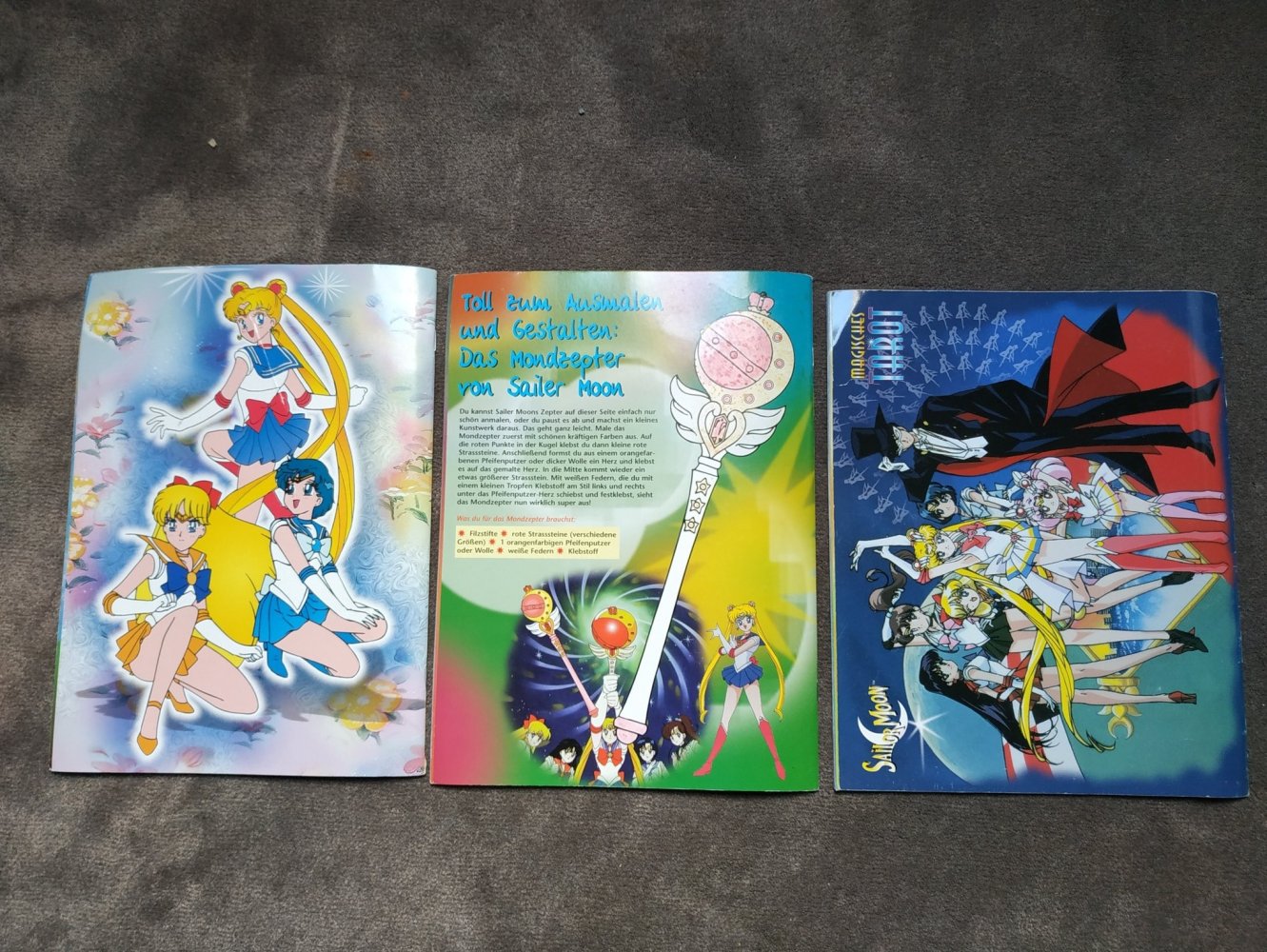 Sailor Moon Kreativheft 8 + 10 + Tarot Sammlerstücke + Poster