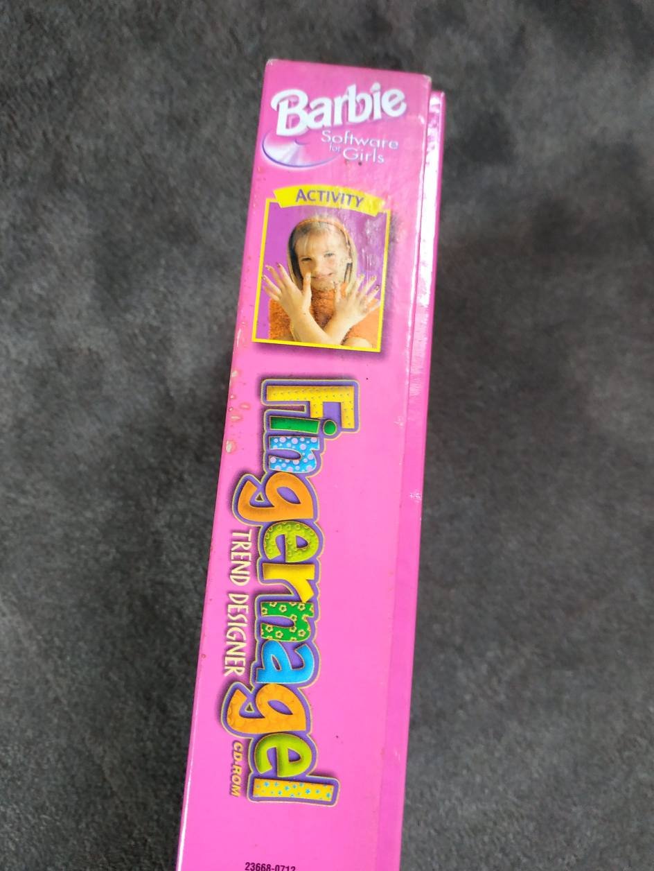 Pc Big Box Spiel | Barbie Fingernagel Designer | Retro Sammler Selten
