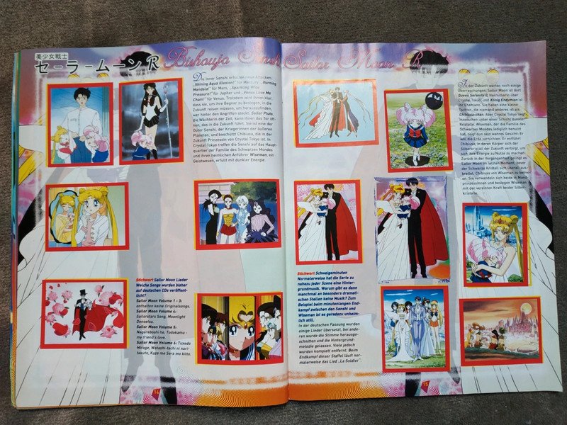 Sailor Moon Stickeralbum 1999 rar selten Sammelstück