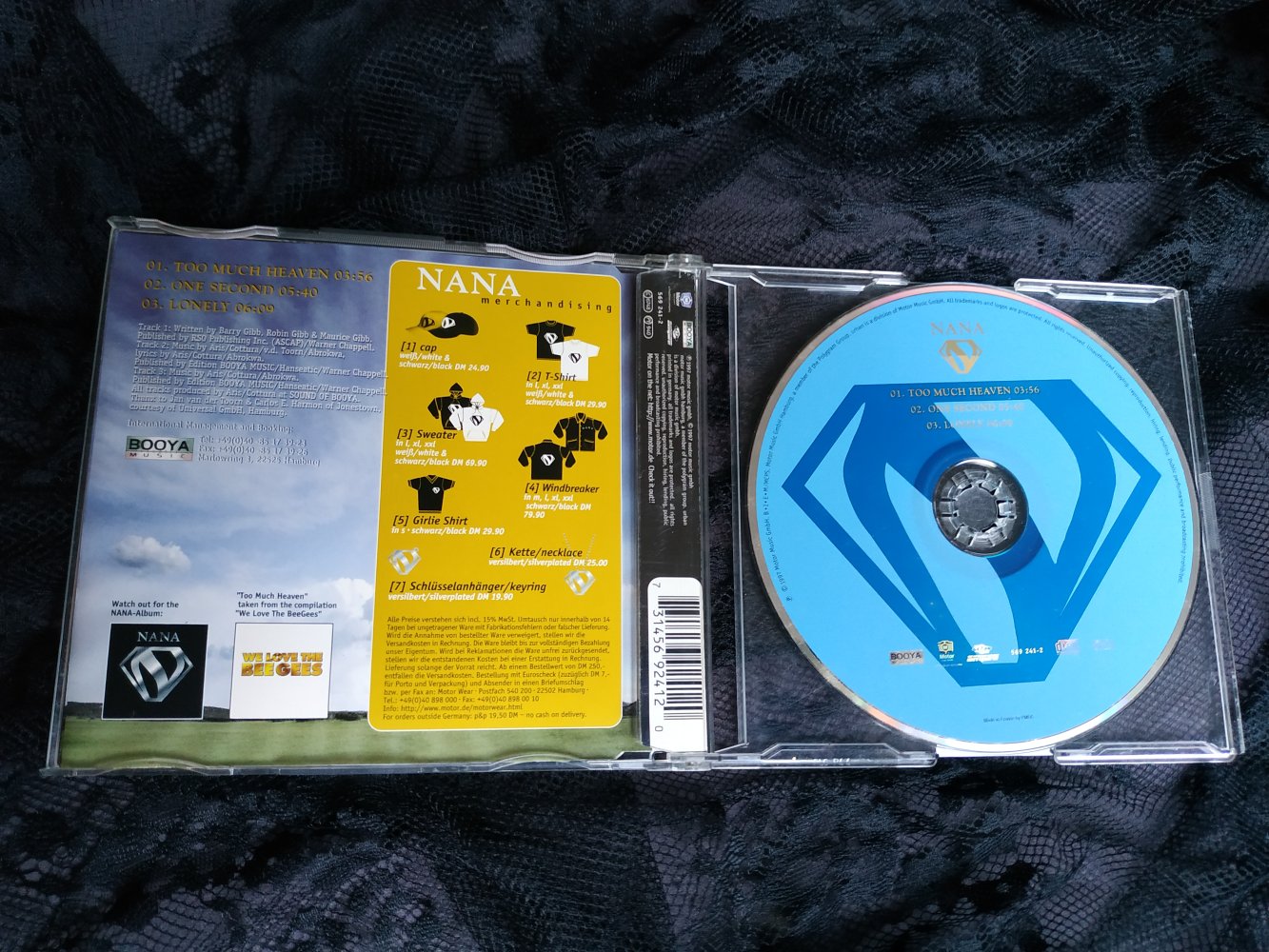 Vintage Single CD Nana - Too mutch Heaven 90s 90er 1997