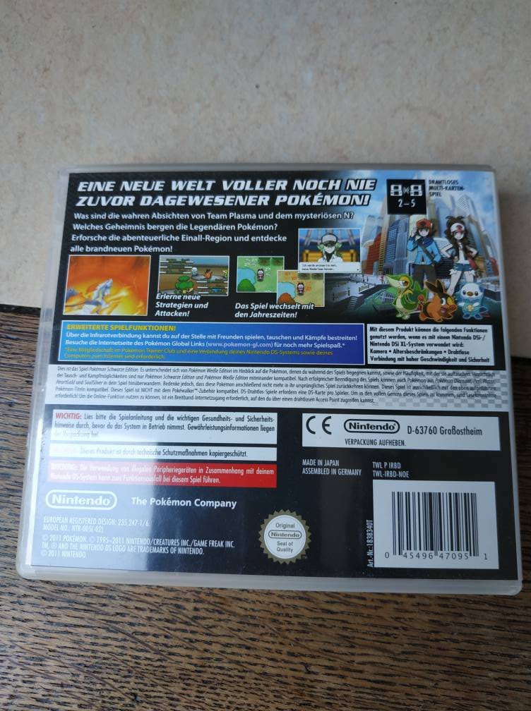 Pokémon: Schwarze Edition (Nintendo DS, 2011)
