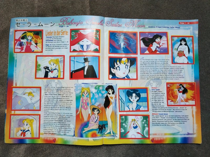 Sailor Moon Stickeralbum 1999 rar selten Sammelstück