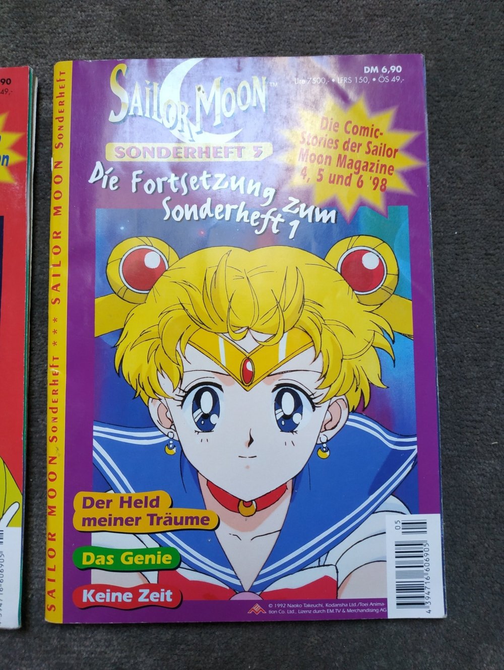 Sailor Moon Sonderheft 1 + 5 Sammlerstück 1992 rar sammeln