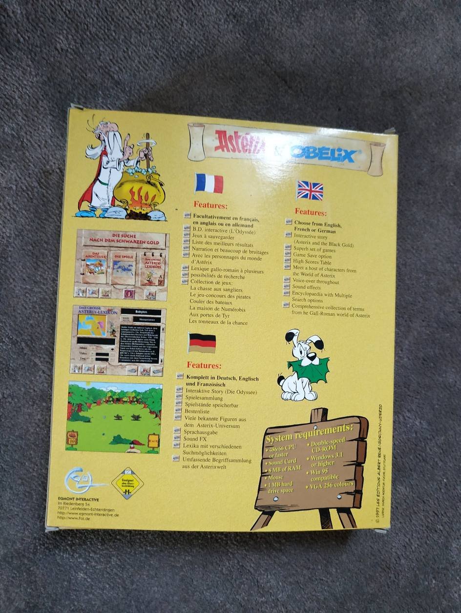 Asterix und Obelix (PC) Big Box nur Verpackung OHNE Spiel Sammlerstück