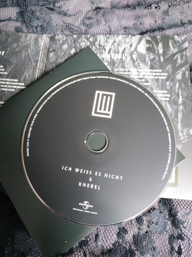 CD Single Lindemann Tätrgren Knebel & Ich weiß es nicht 2019