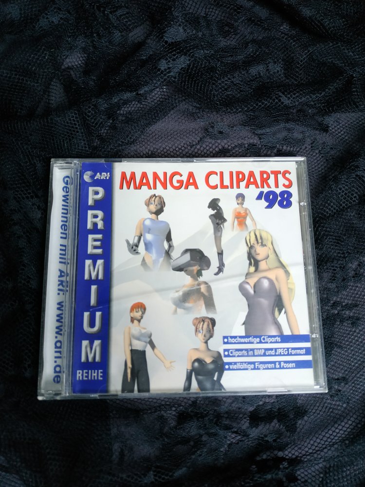 Vintage Y2K Manga Cliparts '98 1998 90s 90er