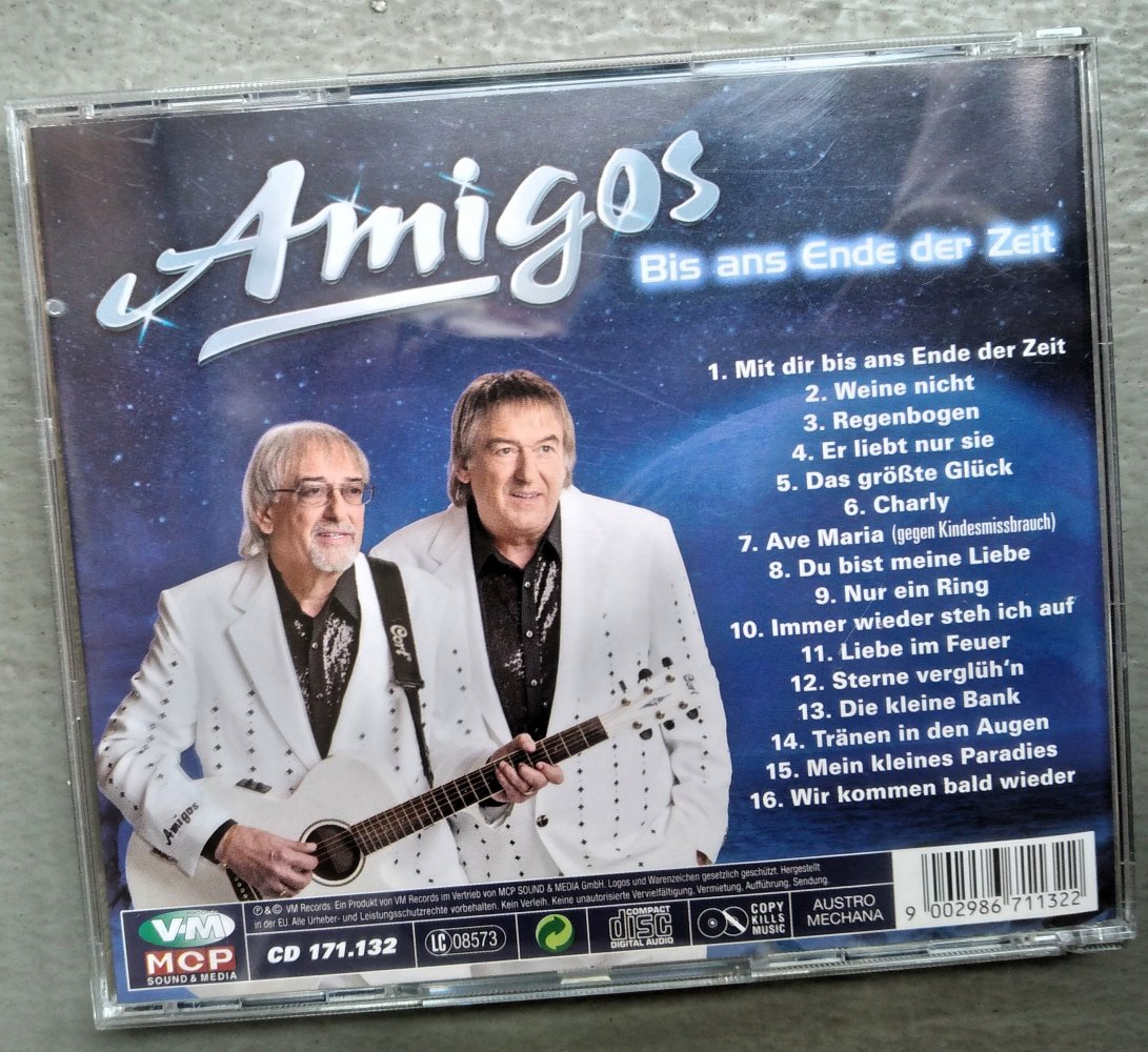 Amigos - Bis ans Ende der Zeit - Das CD- Album 2012 (prima Zustand)