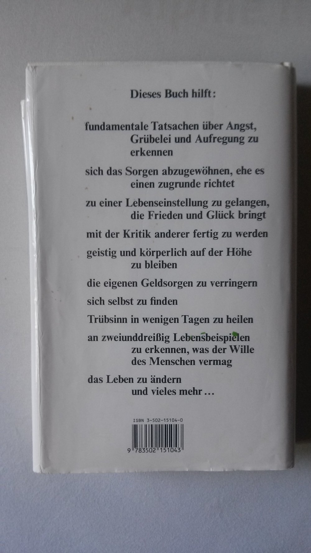Sorge dich nicht, lebe! Buch, Motivation, angstbefreit, Sorgen