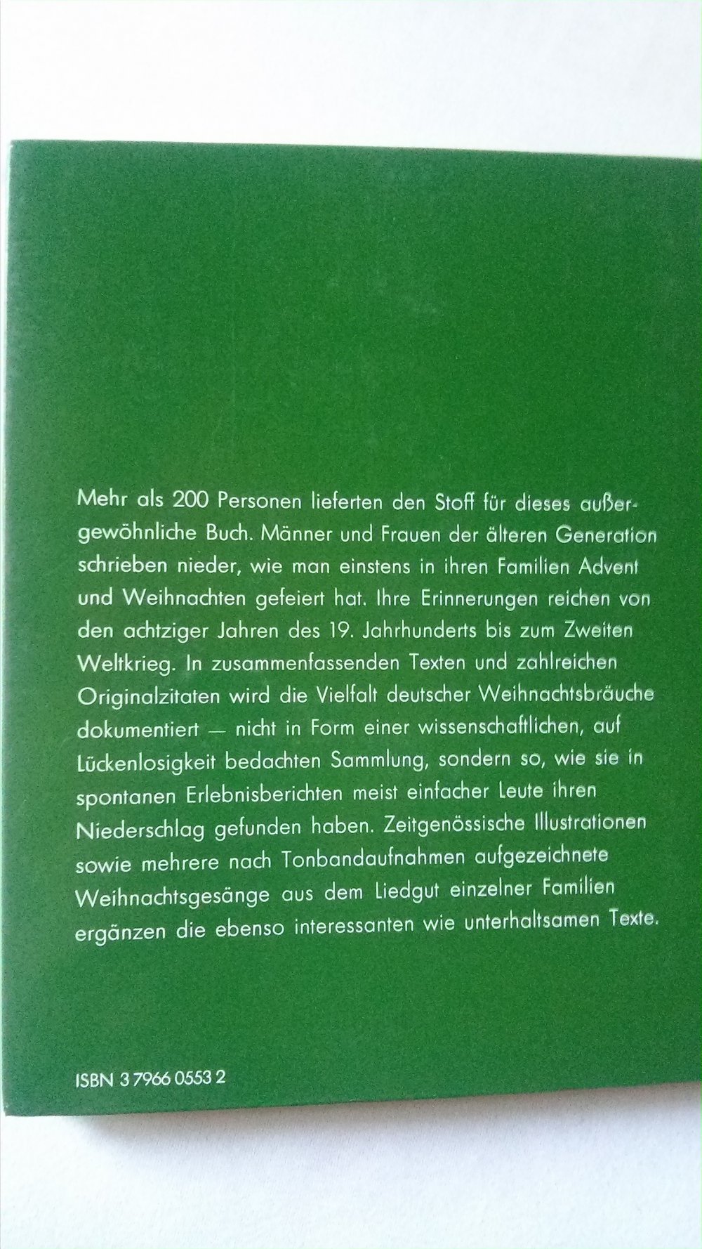 Wies einstens war zur Weihnachtszeit, Weihnachten, früher, Geschichte, Erinnerungen