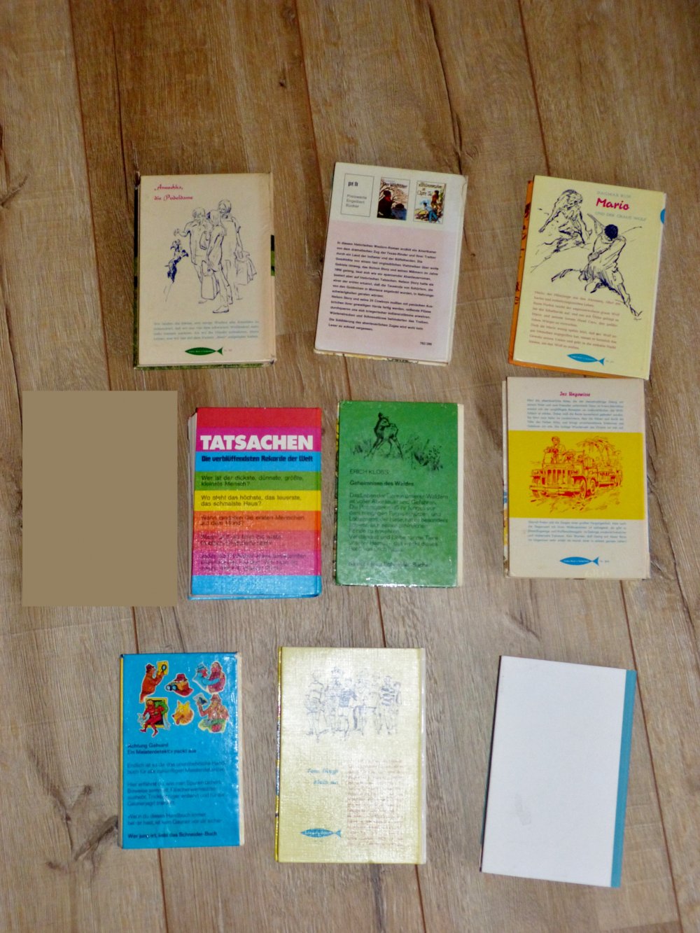 9 alte Kinder-/Jugendbücher, 60er, 70er Jahre