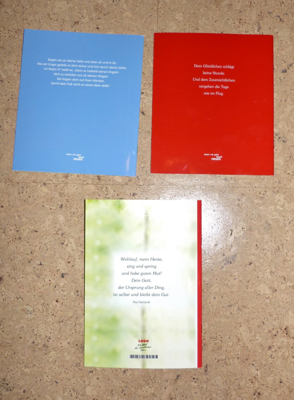3 Taschenbücher Segenswünsche zum Geburtstag