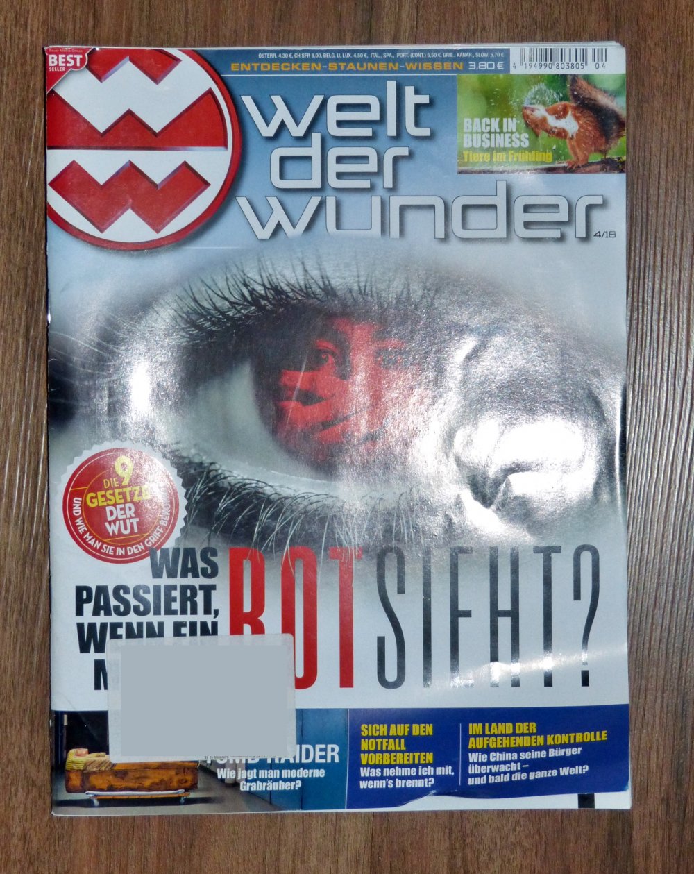 8 Zeitschriften Welt der Wunder 2018, Jan-Aug, Sehr gut-Neuwertig