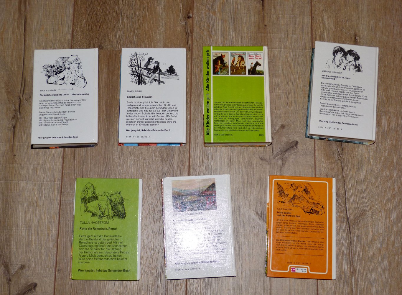 7 Jugendbücher, Mädchenbücher, Romanbücher, 70er, 80er Jahre