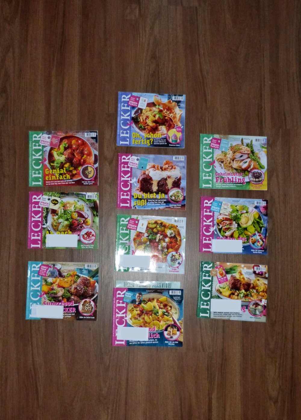 10 Zeitschriften Lecker 2019, Kochen und Backen, Sehr gut
