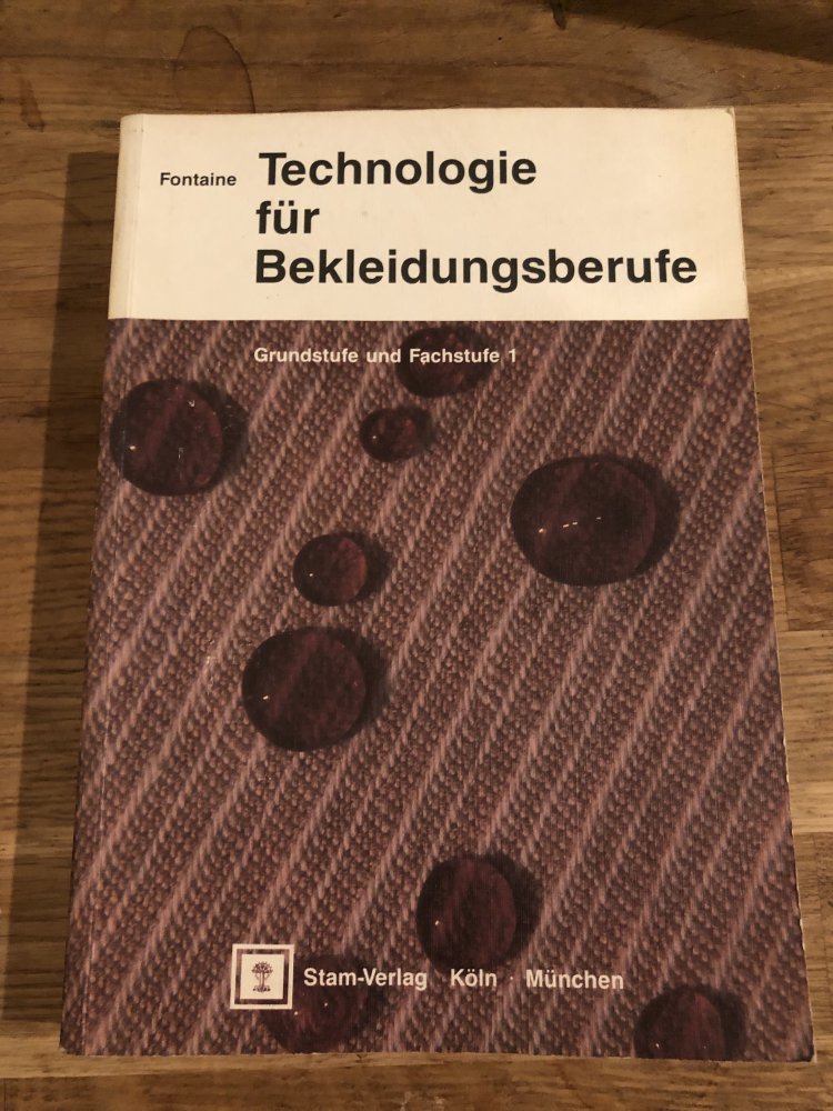 Technologie für Bekleidungsberufe Fachstufe 1