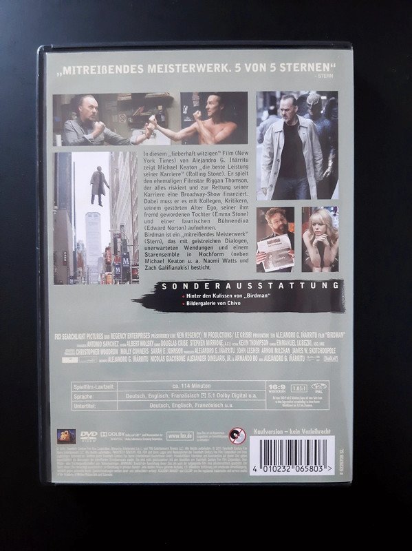 Birdman oder (Die unverhoffte Macht der Ahnungslosigkeit) (2014) DVD | Alejandro González Iñárritu | Michael Keaton