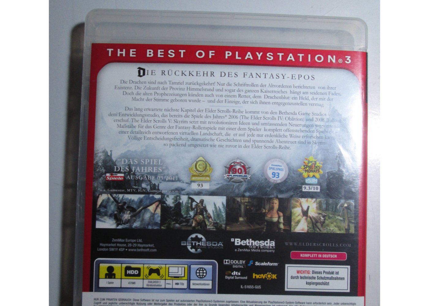Skyrim Playstation 3