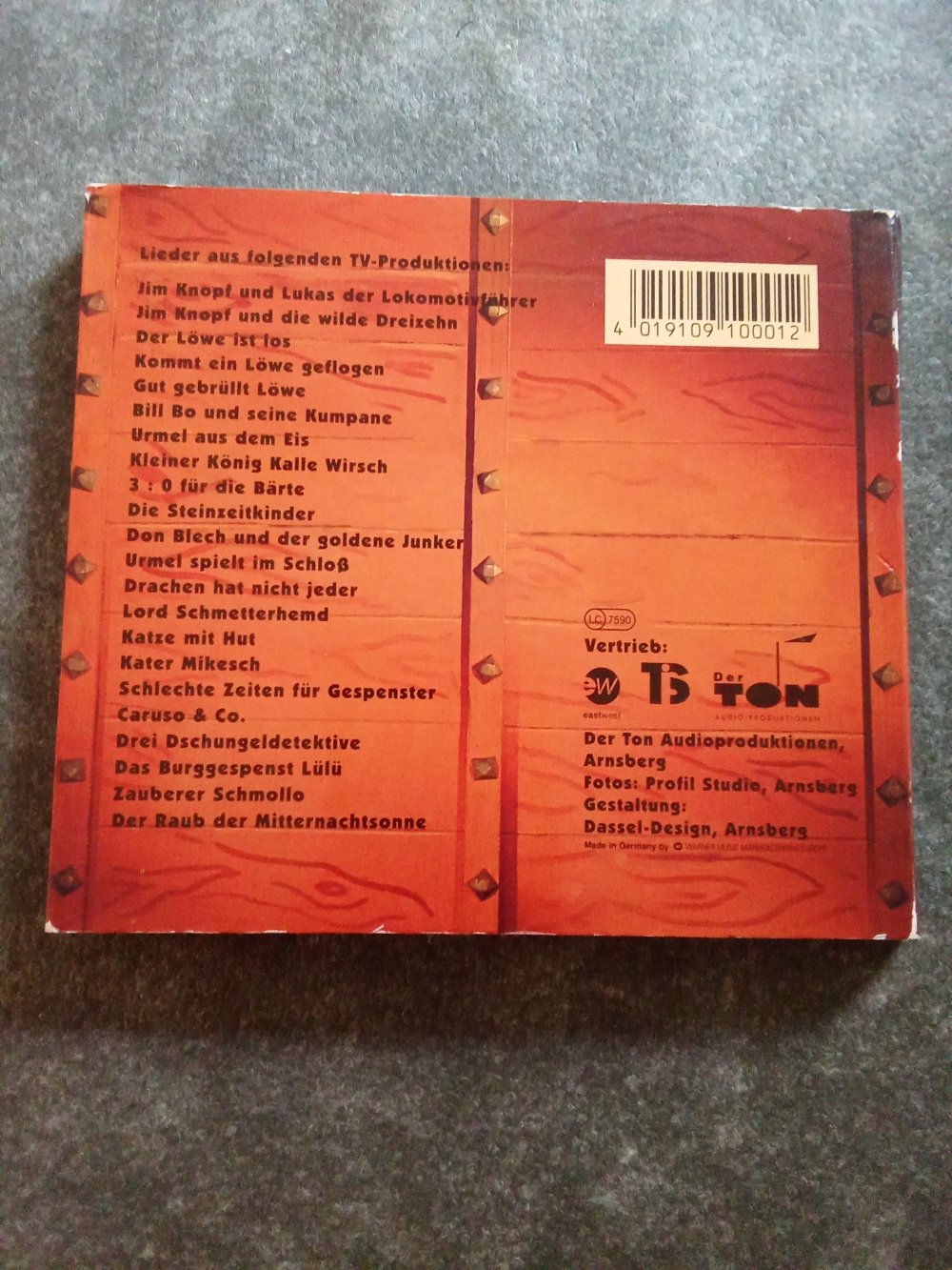 CD OST Augsburger Puppenkiste
