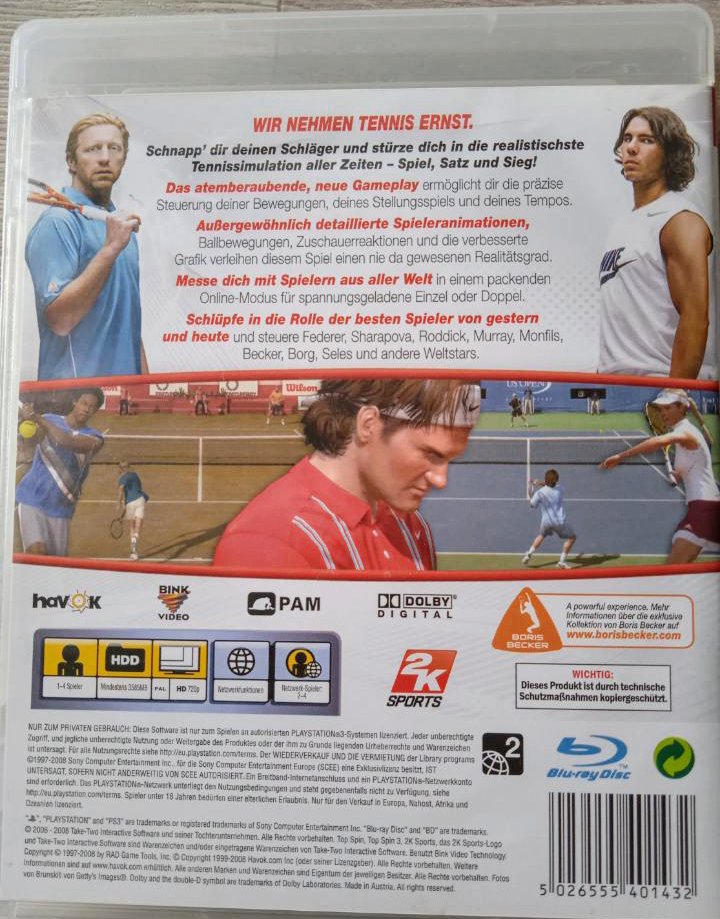 PS3 Spiel Topspin 3