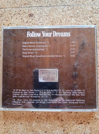 CD OST Follow Your Dreams - Marlboro Abenteuer Team '91