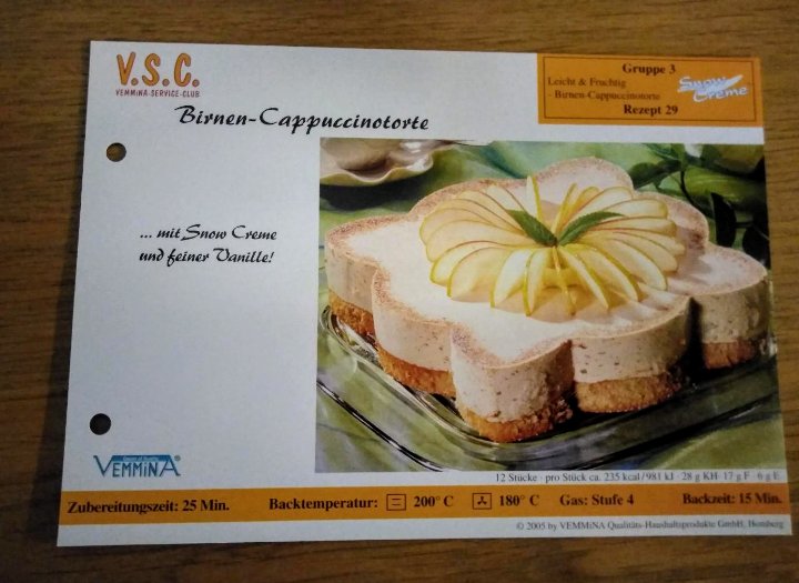 Femmina Rezeptkarte