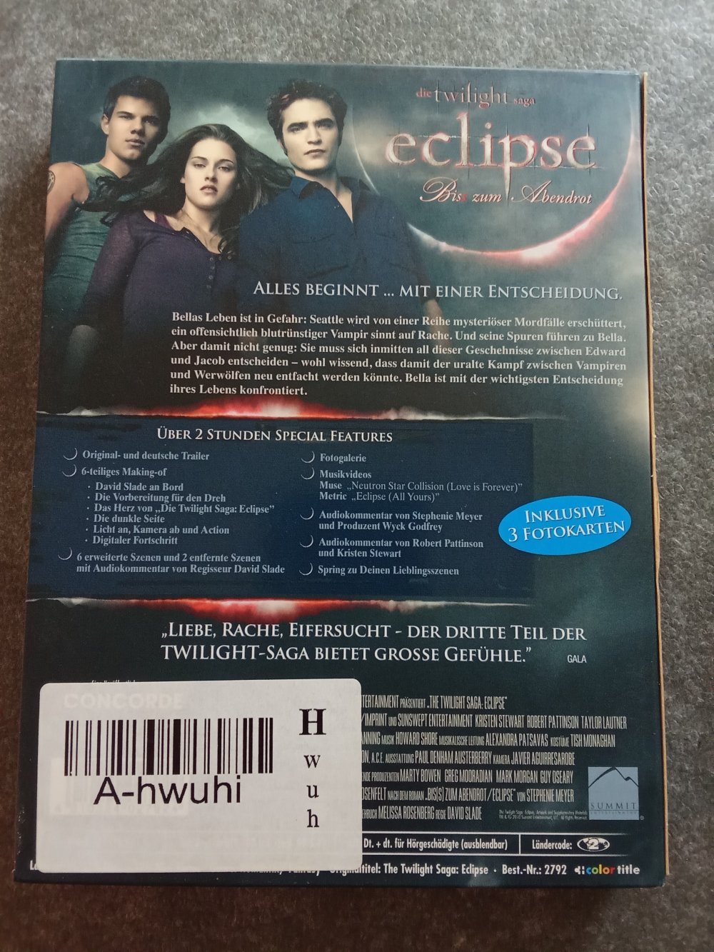 DVD Eclipse - Biss zum Abendrot