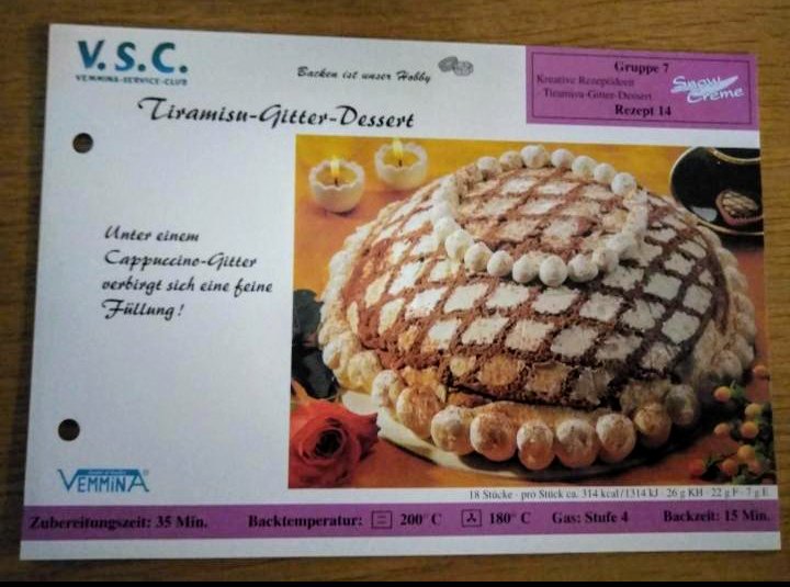 Vemmina Rezeptkarte