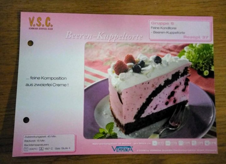 Femmina Rezeptkarte
