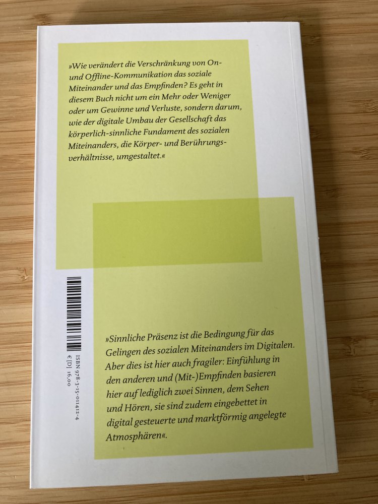 Ferne Körper – Berührung im digitalen Alltag (Reclam Denkraum)