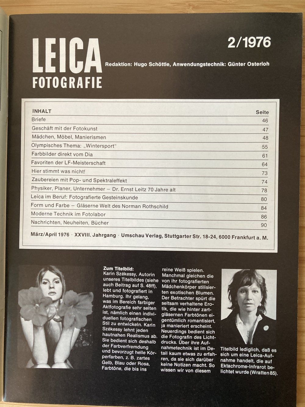 Leica Magazin Nr. 2 von 1976