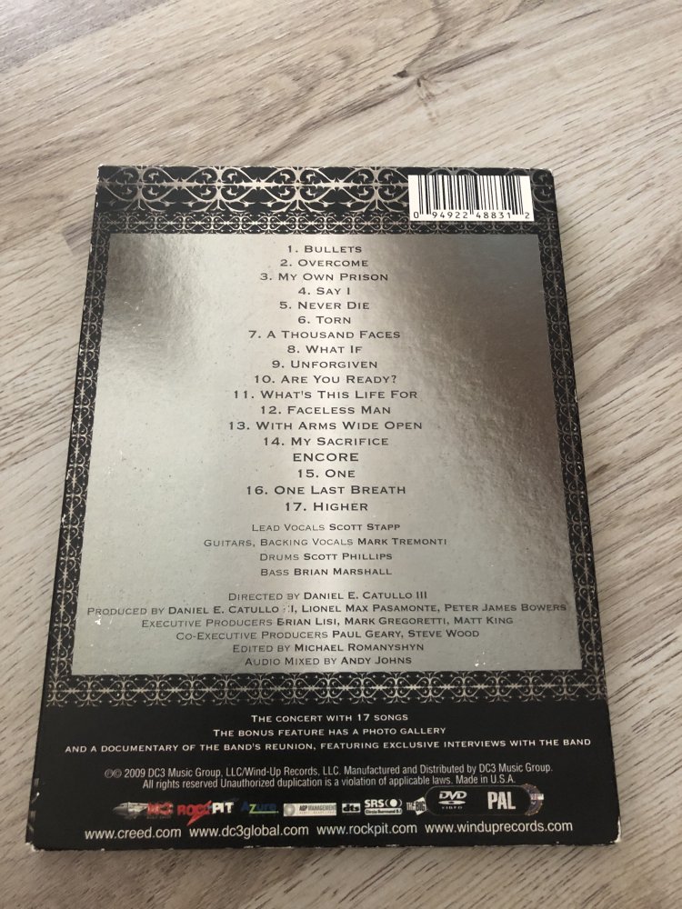 CREED LIVE DVD