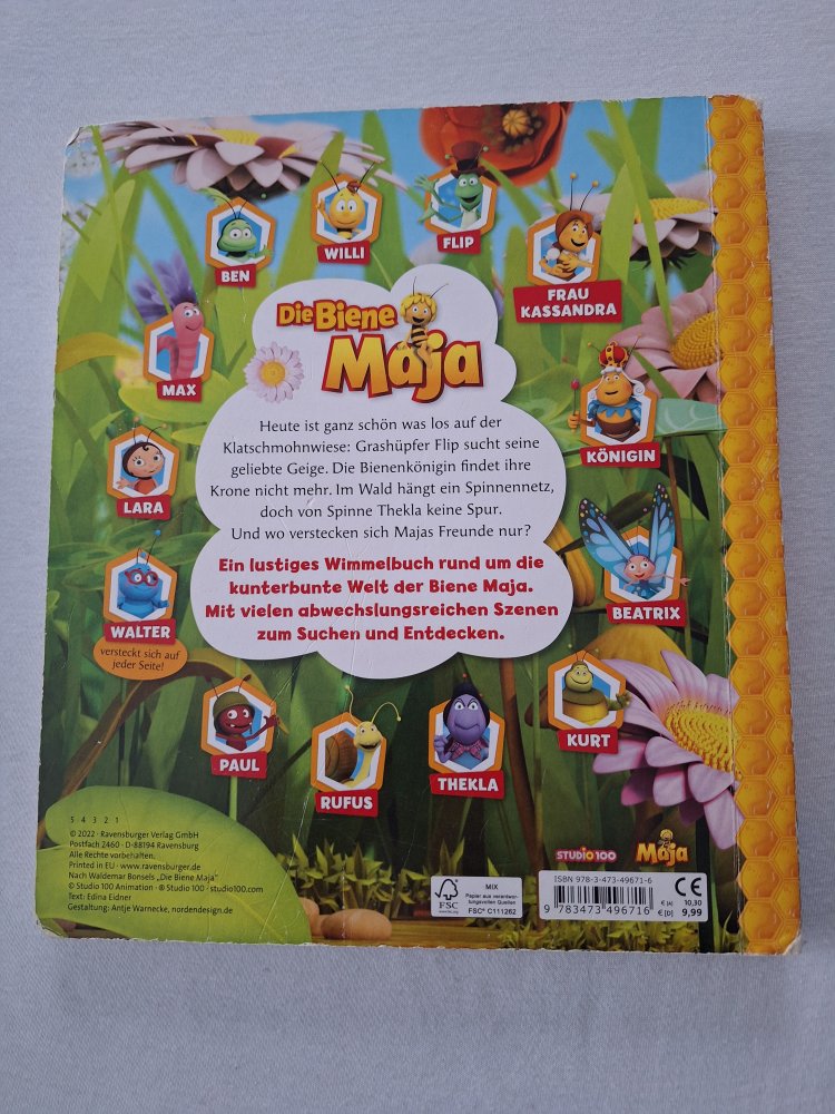 Wimmelbuch Biene Maja: Mein wimmeliger Suchspaß
