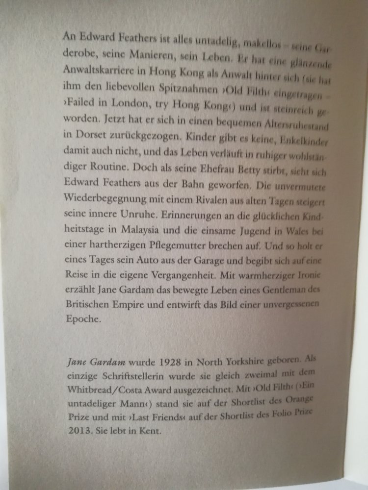 Ein untadeliger Mann / Trilogie (1 von 3)