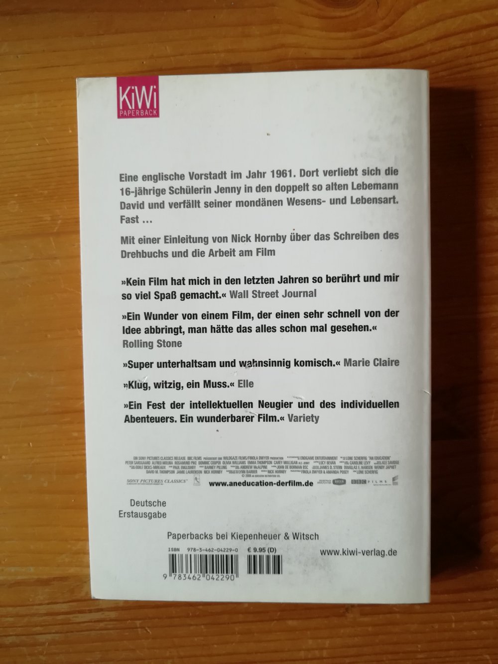 An Education - Buch zum Film