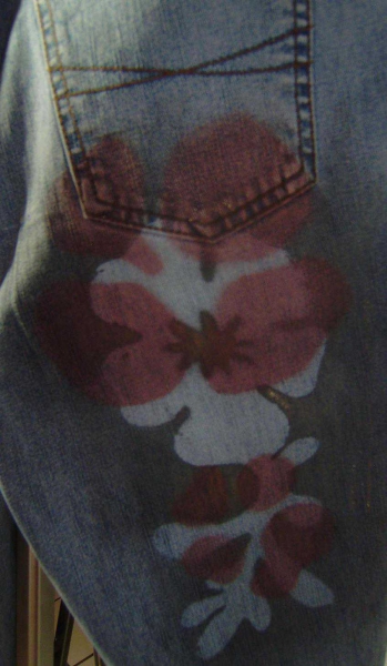 Ausgefallene Jeans von Madonna Gr. 29/32 im Used-Look
