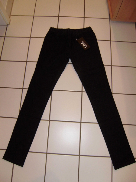 Leichte Jeans Jeggings Treggings schwarz Gr. 36, NEU