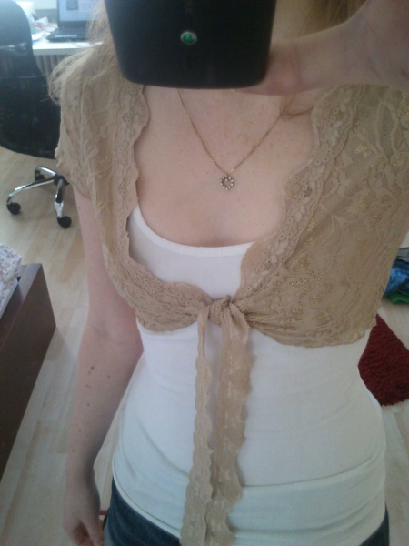 Bolero mit Spitze