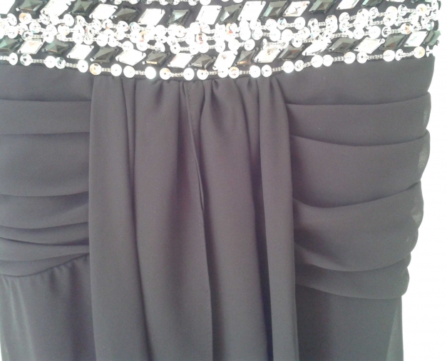 Langes schwarzes Abendkleid * Abiball * Silvester