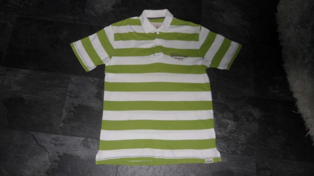 Herren - Streifen - Polo - Shirt - L - 