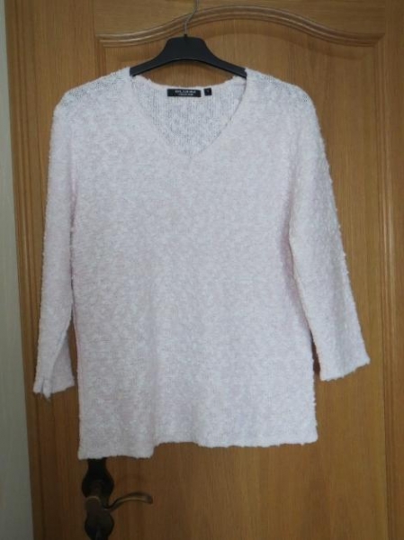 Pullover,V-Ausschnitt,hellrosa