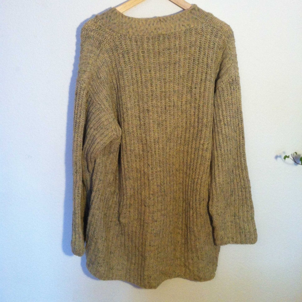 Oversize Strickpullover V-Ausschnitt