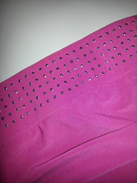 sexy Latina Kleid in magenta/fuchia, XS, S